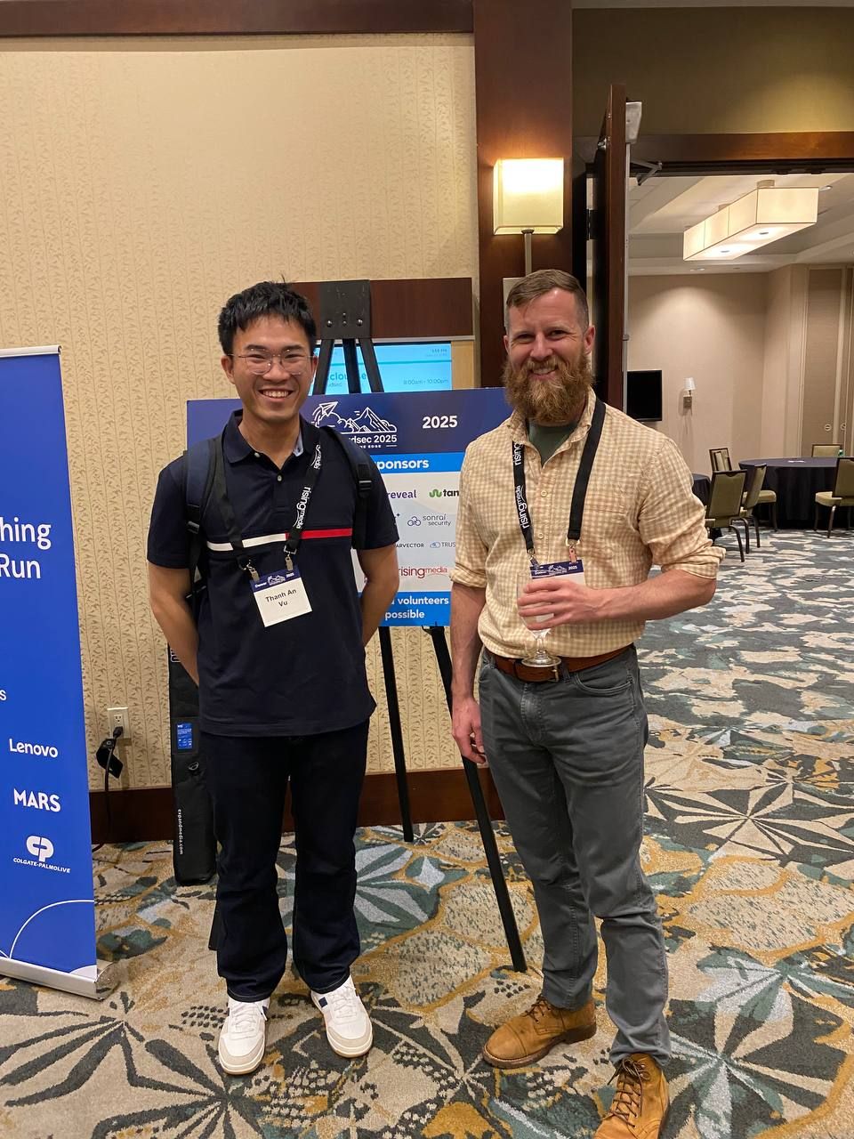 Conference photo with Scott at fwd:cloudsec 2025